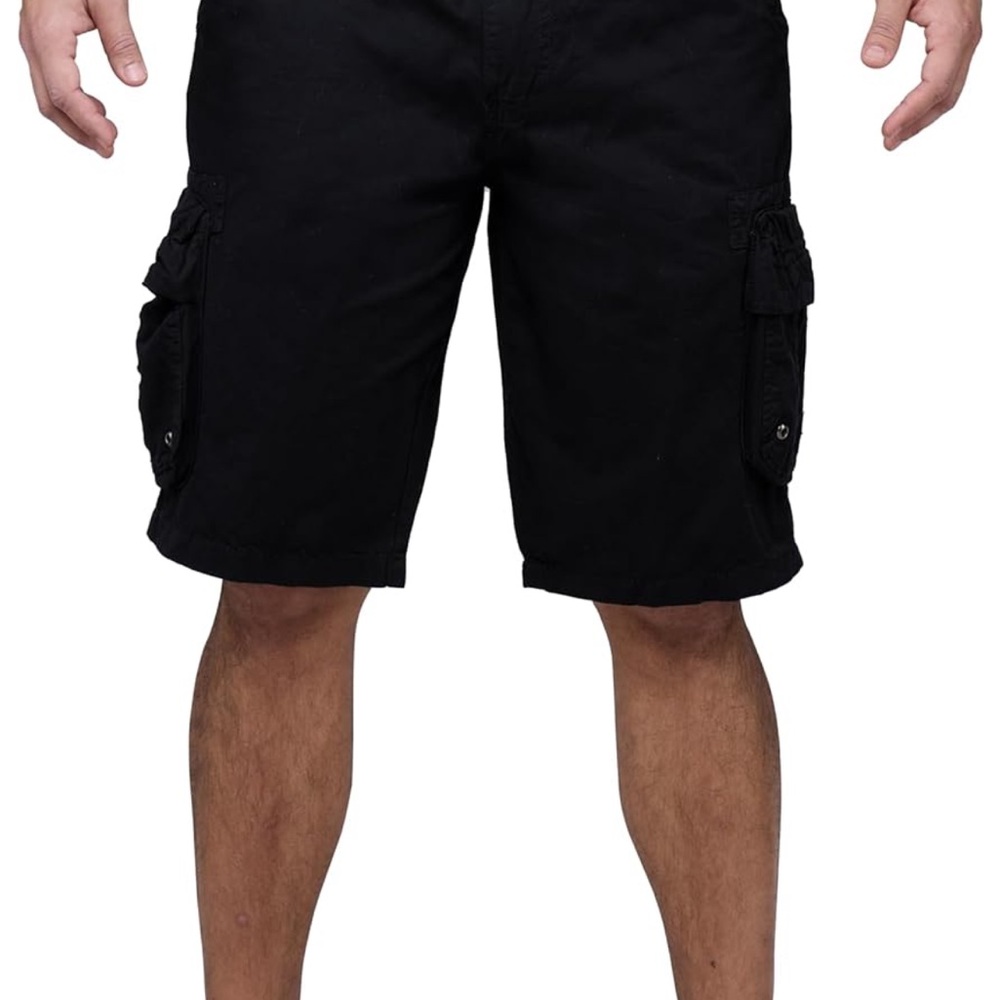 Men's Black Cargo Shorts